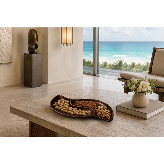 1960s Brazilian Mid-Century Modern Sculptural Platter in Solid Jacarandá Rosewood For Sale In New York - Image 6 of 16