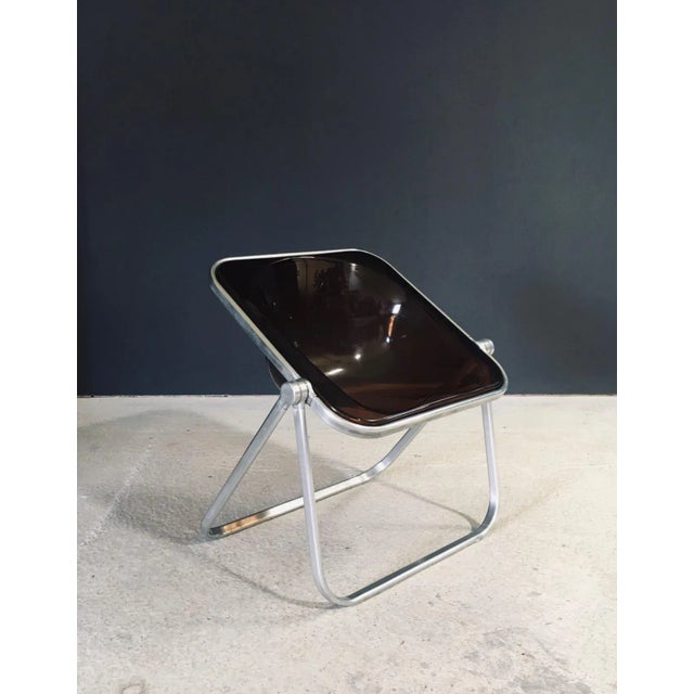 Vintage Midcentury Modern Italian Design "PLONA" Easy Chair by Giancarlo Piretti for Castelli. Made in Italy, 1970's...