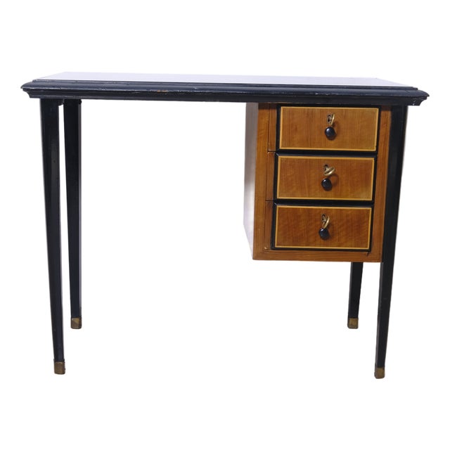 Mid-Century Modern Writing Desk with Drawers, Italy, 1950s For Sale
