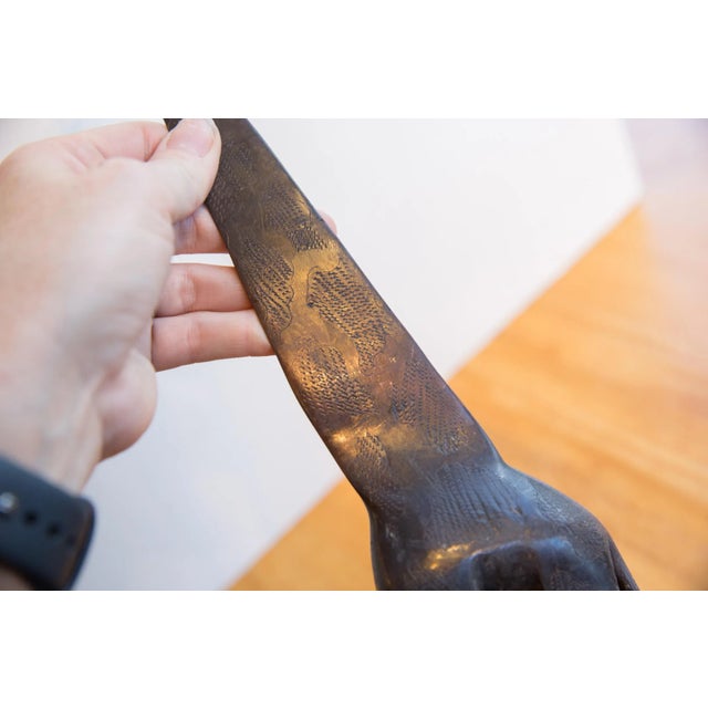 Vintage African Giraffe With Dark Patina For Sale In New York - Image 6 of 9