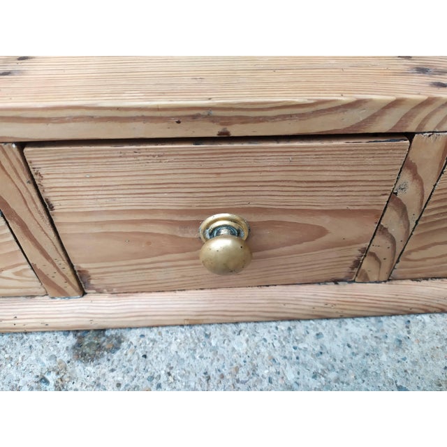 Brown Vintage Wood Shelf For Sale - Image 8 of 18