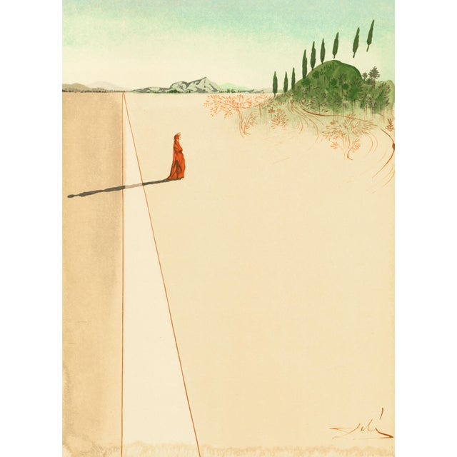 Original engraving from Salvador Dalí’s "The Divine Comedy" published by Editions d’Art Les Heures Claires, Paris, in...