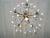1930s 1930 French White Opaline Bobeches, Beads and Drops Chandelier For Sale - Image 5 of 12
