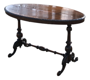 Victorian Side Table Hall Table on Cabriole Feet