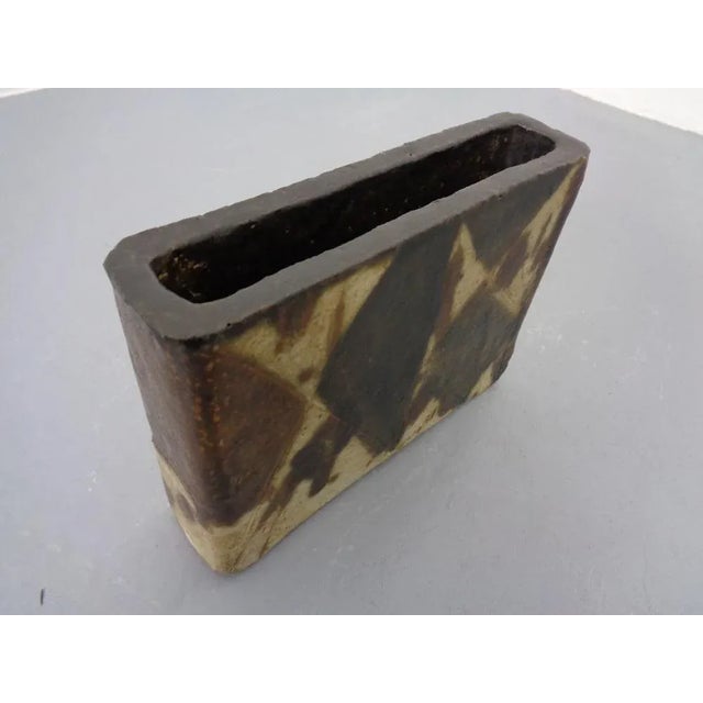 Vintage Glazed Studio Ceramic Vase from Trille Jørgensen, Denmark, 1970s For Sale - Image 9 of 14