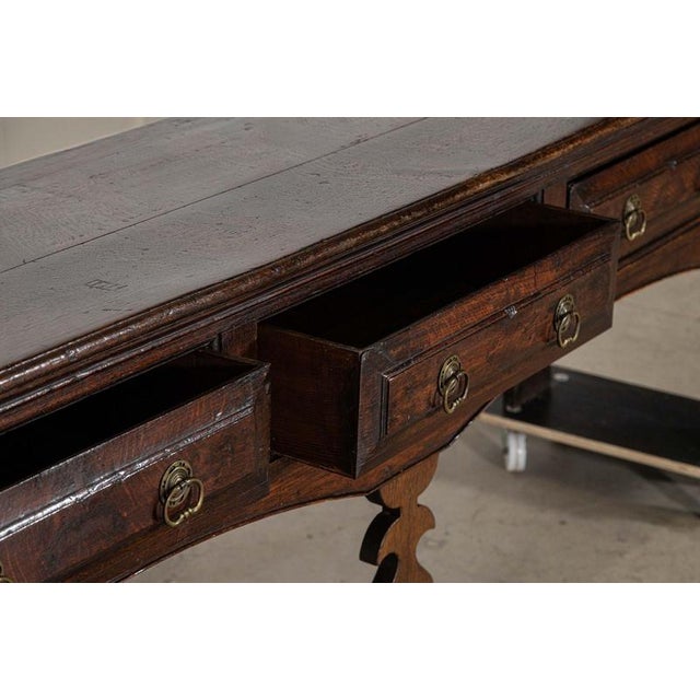 Large 18th Century English Oak Dresser Base, 1780 For Sale - Image 12 of 17