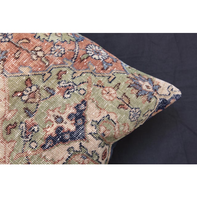 Handwoven Decorative Green Tone Pillow Cover -20'' X 20'' For Sale - Image 10 of 12