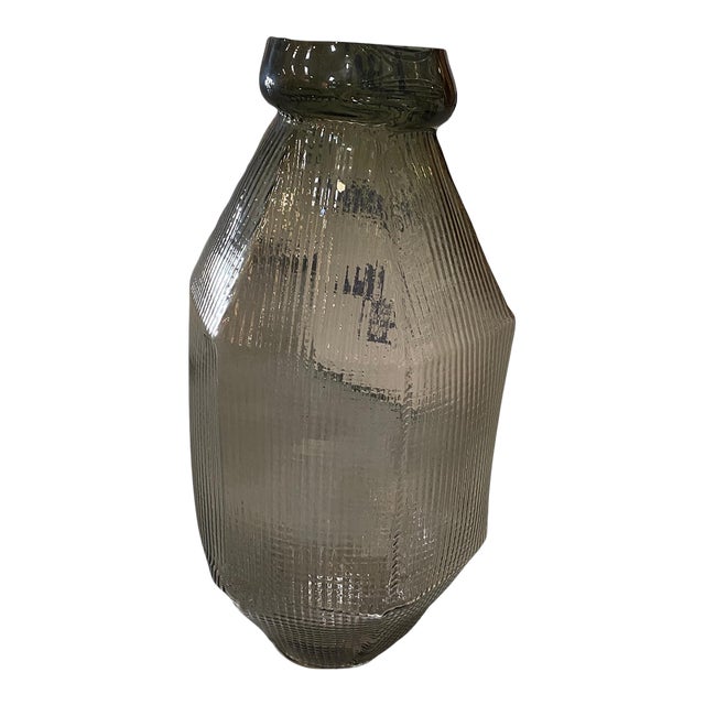 Bronze Color Large Glass Vase For Sale