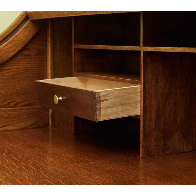 Antique American Desk with Roller Blind For Sale - Image 16 of 16