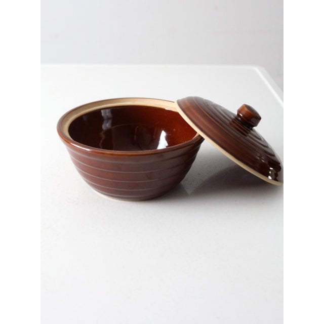 Antique Monmouth Western Stoneware Casserole Dish For Sale - Image 6 of 11