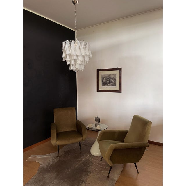 Vintage Italian Murano Chandelier with 41 Rondini Glass from Mazzega, 1990s For Sale - Image 13 of 18