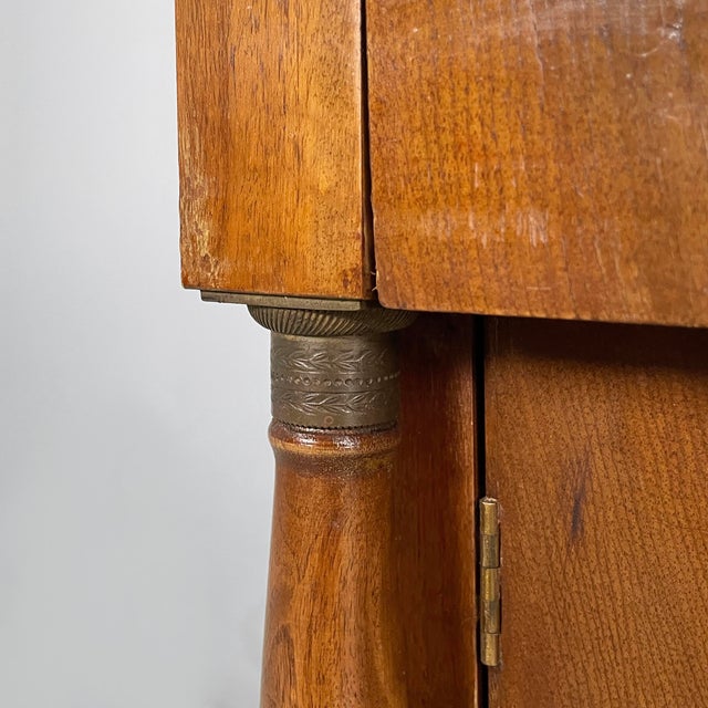 19th Century Empire Italian Bedside Tables in Wood, Set of 2 For Sale - Image 10 of 15