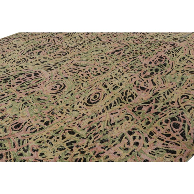 Rug & Kilim Rug & Kilim’s Abstract Expressionist Rug With All-Over Geometric Pattern For Sale - Image 4 of 7