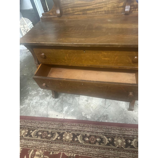 Coffee 1940s Vintage Mahogany Dresser For Sale - Image 8 of 10