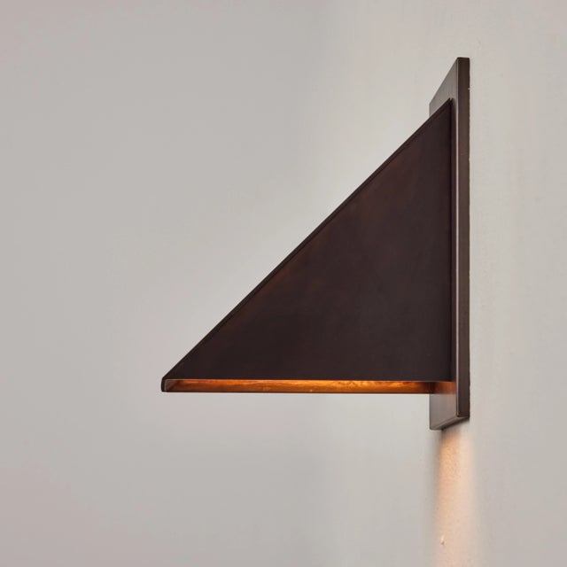 Mid-Century Modern Jonas Bohlin 'Oxid' Dark Brown Patinated Outdoor Wall Lights for Örsjö - a Pair For Sale - Image 3 of 12
