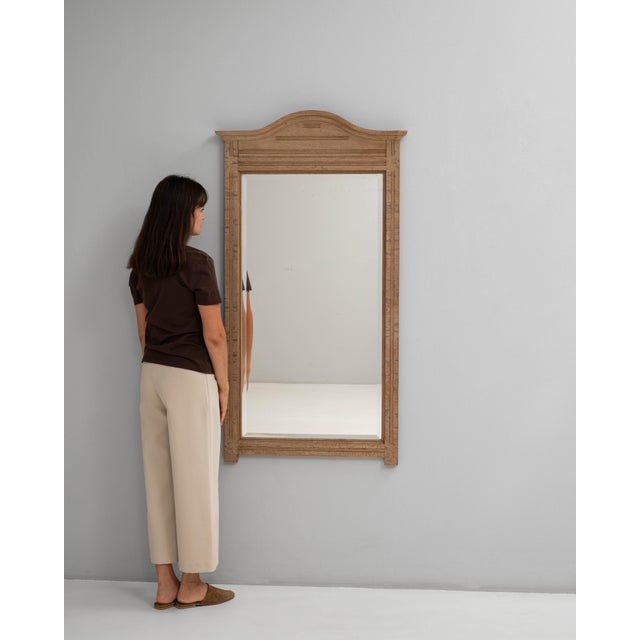 Traditional 1910s Belgian Oak Mirror For Sale - Image 3 of 18