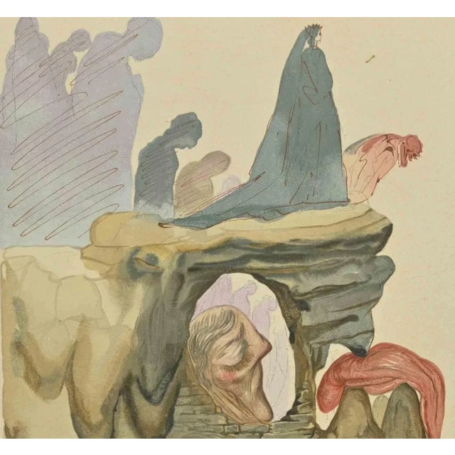 Modern Salvador Dalí, The Crooks, Woodcut, 1963 For Sale - Image 3 of 4