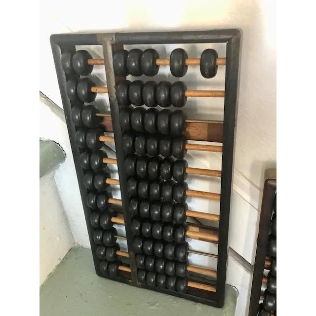Two Vintage/Antique Abacus W/Brass Detail For Sale - Image 11 of 11