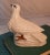 Shabby Chic Vintage White Dove Bird Bank Pottery Figurine For Sale - Image 3 of 6