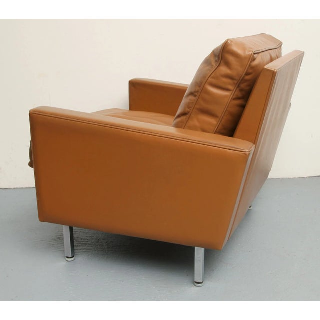 Brown Leather Chair by George Nelson for Herman Miller, 1960 For Sale - Image 8 of 16