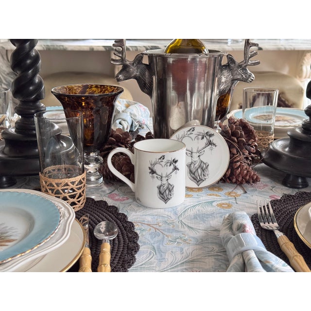 Traditional Culinary Concepts London Stag Motif Wine Bottle Chiller For Sale - Image 3 of 12