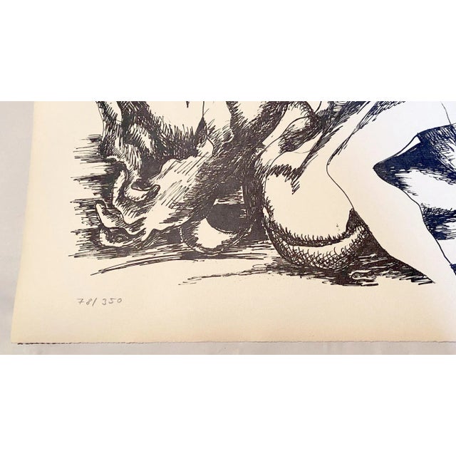 Ossip Zadkine The Labor of Hercule - Fight against Hippolyte, queen of the Amazons Original lithograph on wove paper...