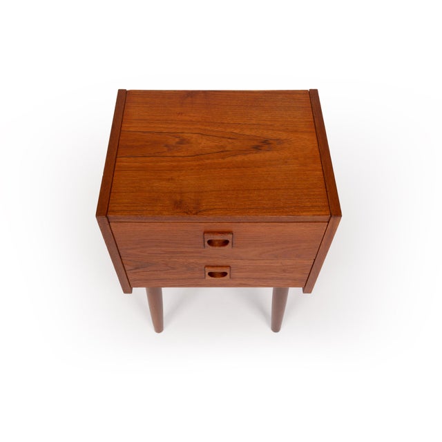 1960s Vintage Danish Mid-Century Teak Nightstand 1960s For Sale - Image 5 of 6