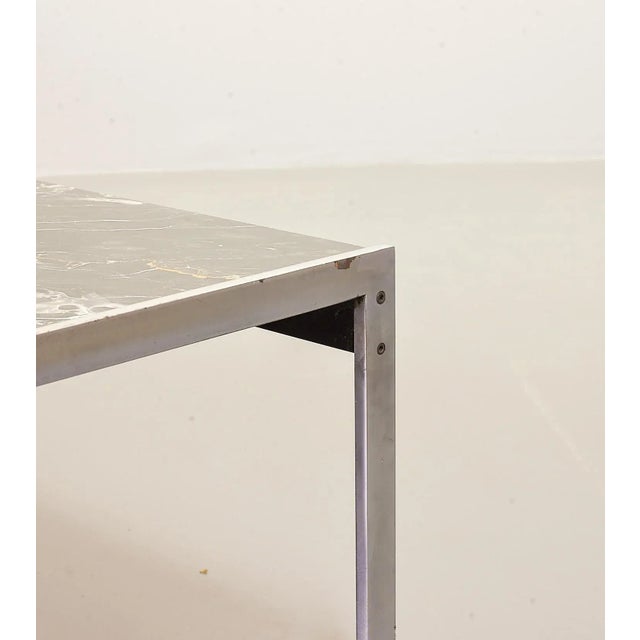 Black Marble and Brushed Steel Coffee Table by Kho Liangh for Artifort, 1960s For Sale - Image 16 of 17
