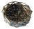 El 06 Mini Decorative Basket in Metal-Plated Hand-Woven Wicker by Caspal For Sale