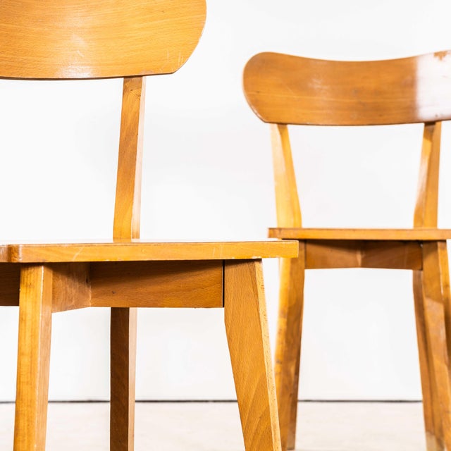 1950’s French Luterma Chapel Bentwood Dining Chairs - Set Of Six The process of steam bending beech to create elegant...