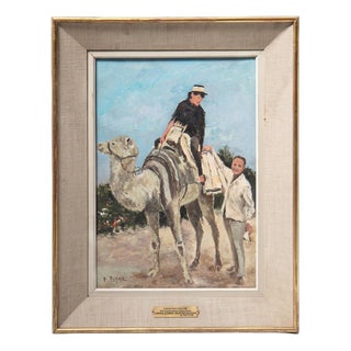 R. Peyre, Cannes Film Festival, 1964, Oil Painting on Canvas, Framed For Sale