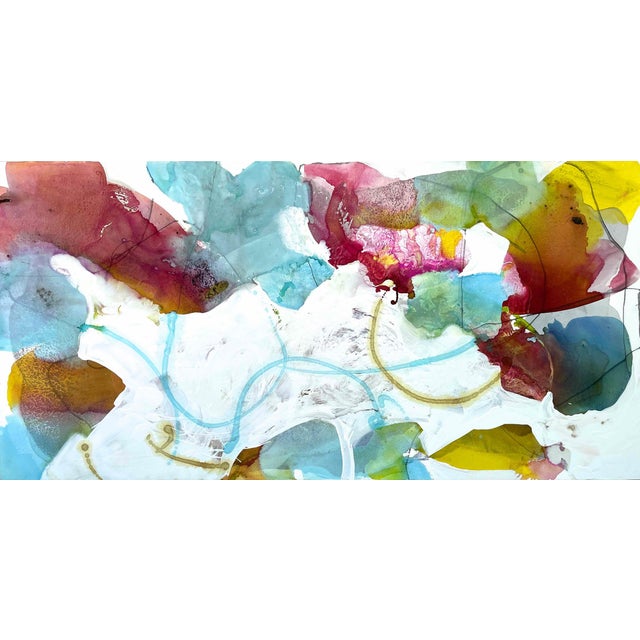 Liz Barber, Rose Vine, Large Abstract Painting on Canvas, 2023 For Sale