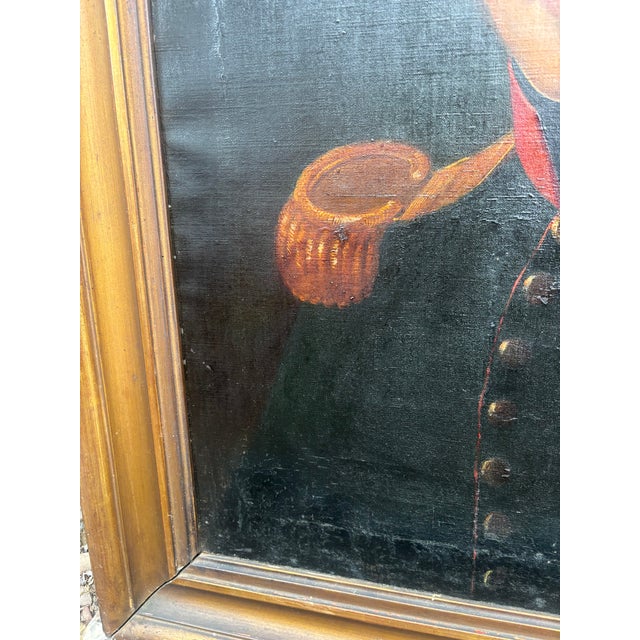 Portrait of an Officer, Oil on Canvas, Circa 1810 For Sale - Image 4 of 10