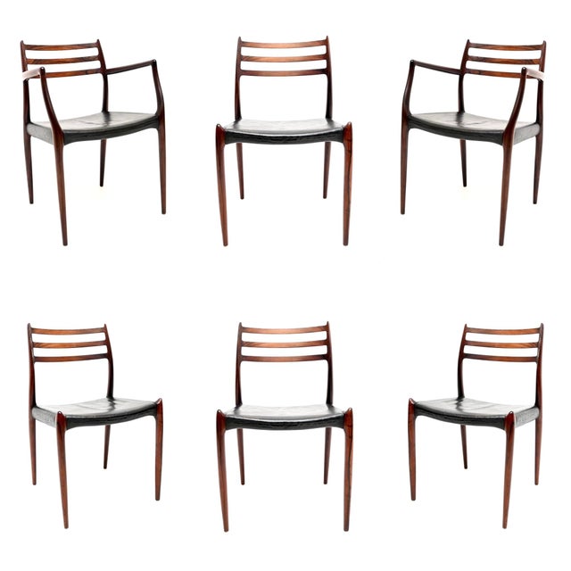 Danish Model 78 and 62 Dining Chairs attributed to Niels Moller for J.L. Møllers, 1960s, Set of 6 For Sale - Image 17 of 17