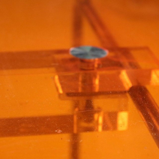 Postmodern Futurism Out/In Chaise Longue in Amber Acrylic by Jean-Marie Massaud for Driade, 2001 For Sale - Image 10 of 12