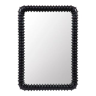 NOIR Toshi Mirror, Hand Rubbed Black For Sale