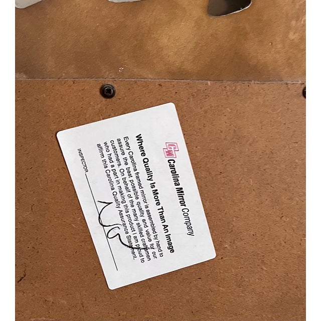 Serge Roche Style Palm Beach Frond Leaf Carved Mirror For Sale - Image 10 of 11