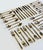 Vintage Boxed Nickel Bronze Flatware Snack Set, 45 PCS For Sale In Kansas City - Image 6 of 8