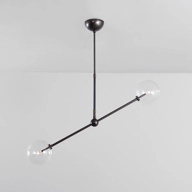 Black gunmetal 150 x 150 contemporary chandelier by schwung dimensions: d 15 x w 90.5 x h 160 cm materials: solid brass,...