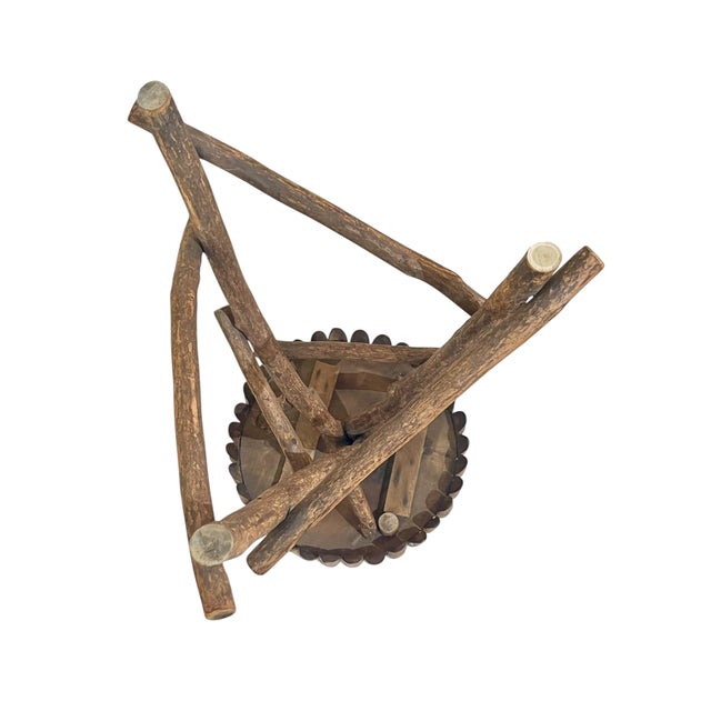 Antique Adirondack Folk Art Twig Cabin Table in the Style of Ralph Lauren For Sale - Image 14 of 17