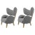 Set of Grey Sahco Zero Natural Oak My Own Chair Lounge Chairs by Lassen For Sale - Image 6 of 6