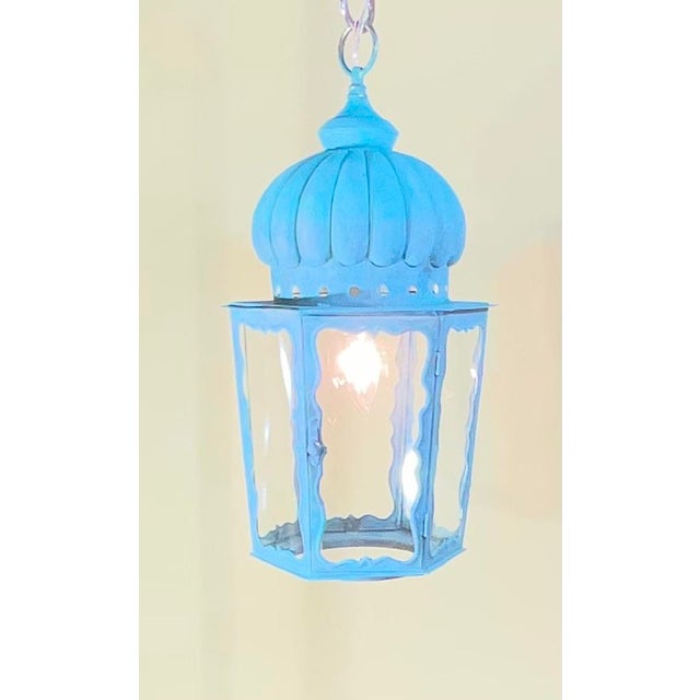 Bring timeless architectural elegance into your home with this elegant,professionally restored antique hanging lantern....