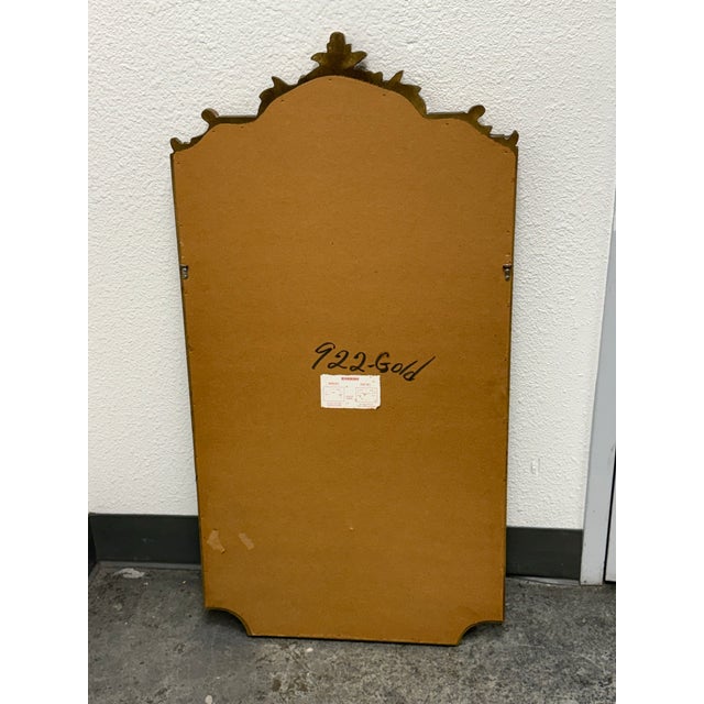 Louis XV Style Gilt Baroque Wall Mirror, Vintage For Sale - Image 12 of 12