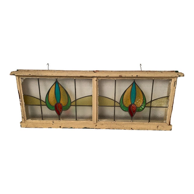 Mid 20th Century Stained Glass Window For Sale