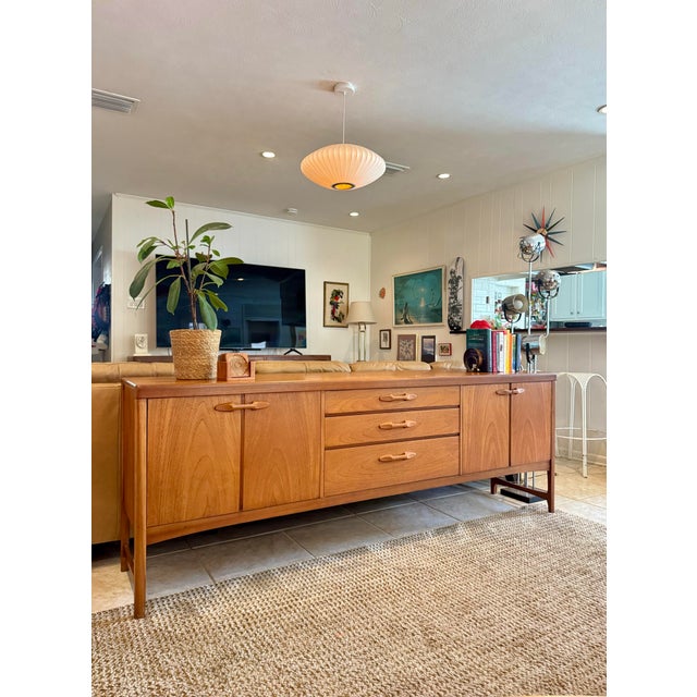 Beautiful Mid Century Modern Sideboard in Teak by Nathan Furniture Company, Circa 1960s, Attributed For Sale In Houston - Image 6 of 12