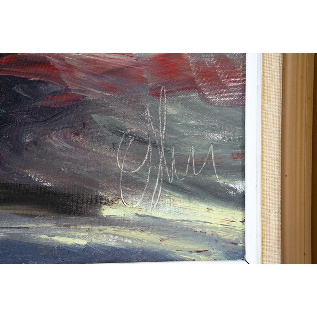 Mid Century Danish Still Life Painting O/C For Sale - Image 4 of 8