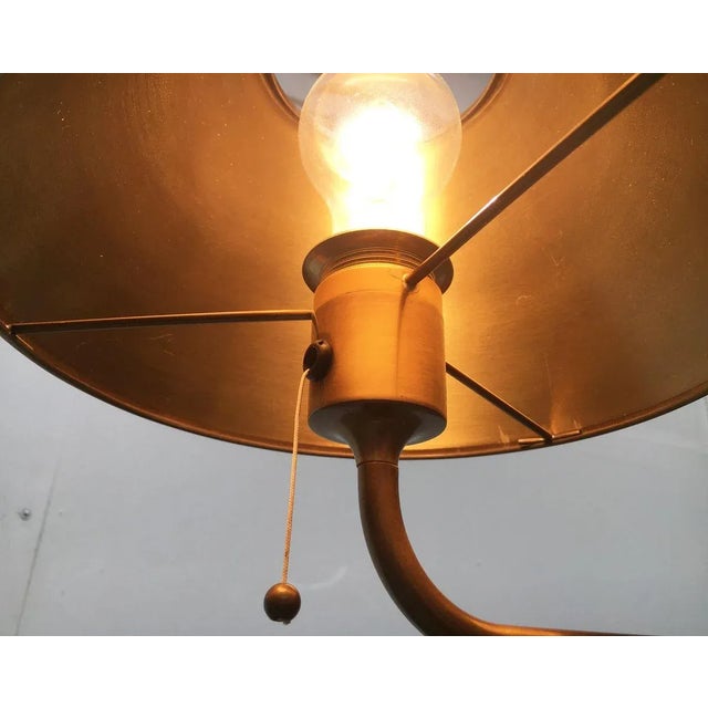 Vintage German Brass Hollywood Regency Style Lesan Floor Lamp by Florian Schulz, 1970s For Sale - Image 12 of 18