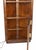 1970s Campaign Vintage Henredon Lighted Oak Corner Display Cabinet With Glass Door For Sale In Tampa - Image 6 of 12
