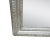 1970s Neoclassical Rectangular Silver & Hand Carved Wood Mirror For Sale - Image 5 of 8