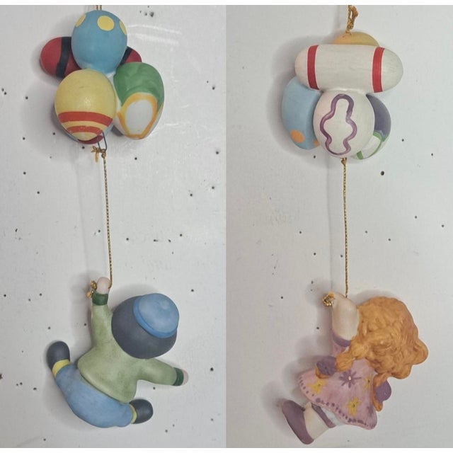 Disney Goebel “It’s a Small World” Hand-Painted Ceramic Ornament Figures, Set of 4, For Sale - Image 4 of 13